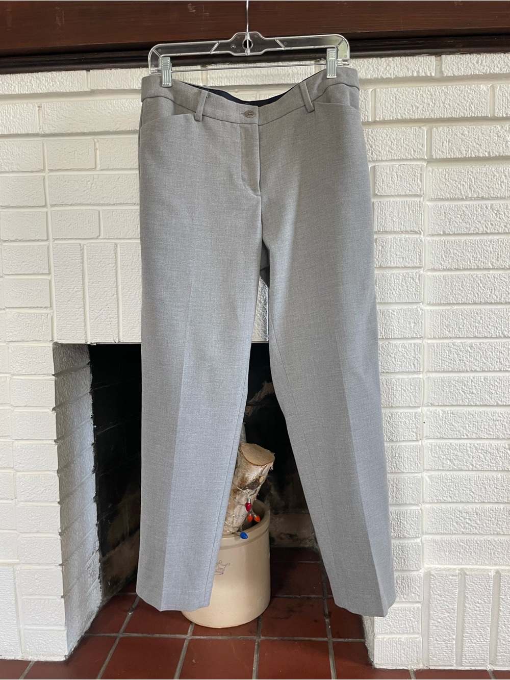 Talbots Light Gray Cropped Dress Pants